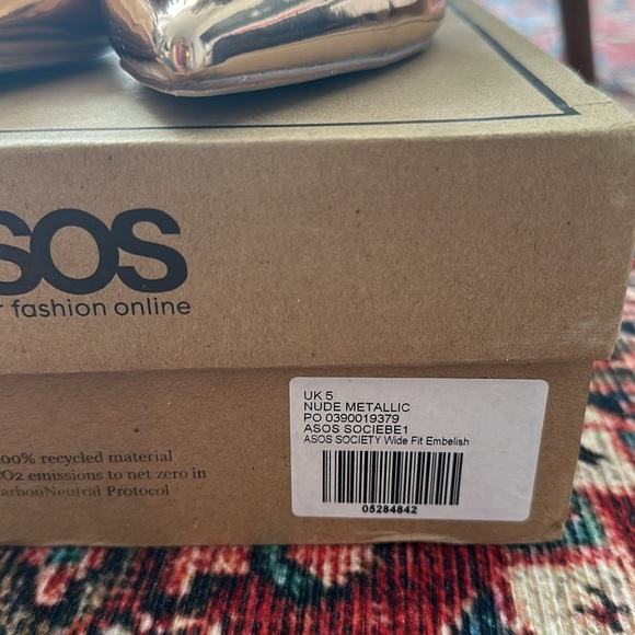 ASOS rose gold pumps w/crystals IN BOX - Picture 5 of 5